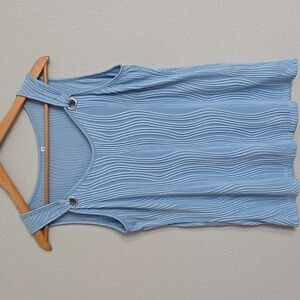 Women's Blue Sleeveless Top